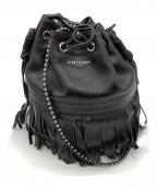 J&M DAVIDSONジェイ＆エム デヴィッドソン）の古着「フリンジショルダーバッグ」｜ブラック