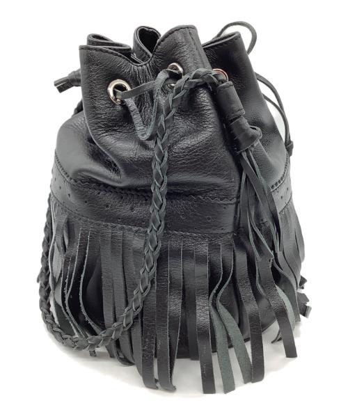 J&M DAVIDSON（ジェイ＆エム デヴィッドソン）J&M DAVIDSON (ジェイ＆エム デヴィッドソン) フリンジショルダーバッグ ブラックの古着・服飾アイテム