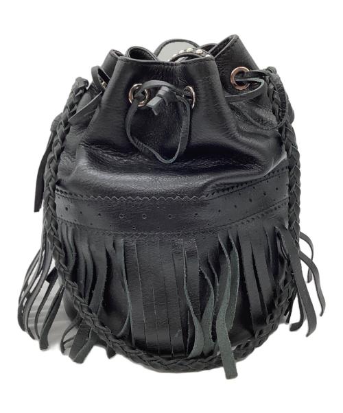 J&M DAVIDSON（ジェイ＆エム デヴィッドソン）J&M DAVIDSON (ジェイ＆エム デヴィッドソン) フリンジショルダーバッグ ブラックの古着・服飾アイテム