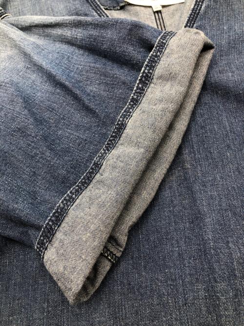 MM6 Maison Margiela（エムエムシックスメゾンマルジェラ）MM6 Maison Margiela (エムエムシックスメゾンマルジェラ) 半袖ワンピース　デニム ブルー サイズ:40の古着・服飾アイテム