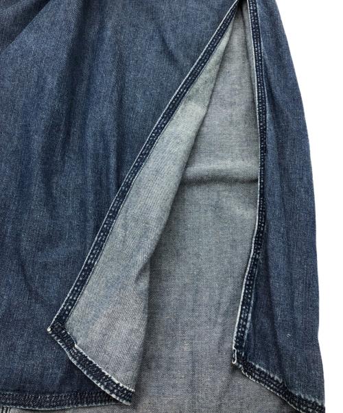 MM6 Maison Margiela（エムエムシックスメゾンマルジェラ）MM6 Maison Margiela (エムエムシックスメゾンマルジェラ) 半袖ワンピース　デニム ブルー サイズ:40の古着・服飾アイテム