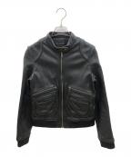 Hysteric Glamourヒステリックグラマー）の古着「シングルライダースジャケット　Y2K」｜ブラック