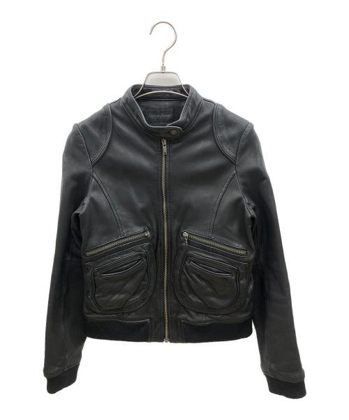 Hysteric Glamour（ヒステリックグラマー）Hysteric Glamour (ヒステリックグラマー) シングルライダースジャケット　Y2K ブラック サイズ:FREEの古着・服飾アイテム