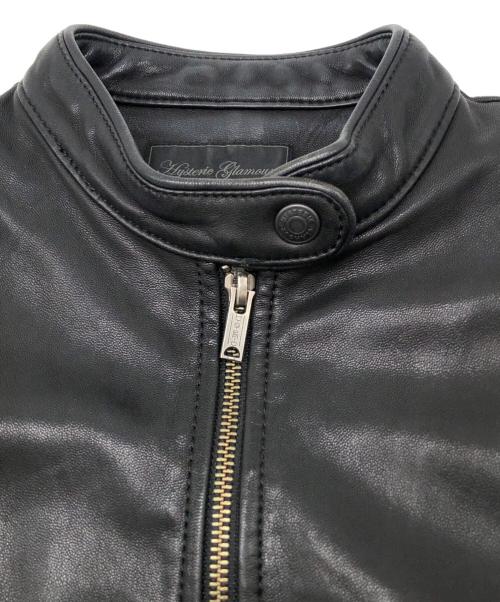 Hysteric Glamour（ヒステリックグラマー）Hysteric Glamour (ヒステリックグラマー) シングルライダースジャケット　Y2K ブラック サイズ:FREEの古着・服飾アイテム