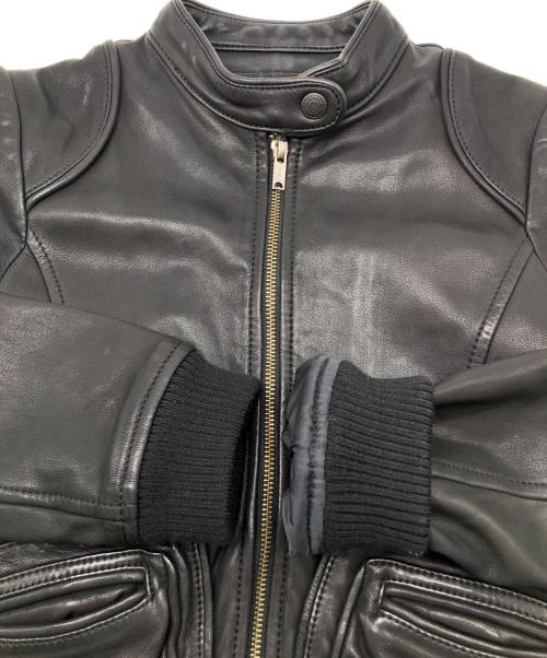 Hysteric Glamour（ヒステリックグラマー）Hysteric Glamour (ヒステリックグラマー) シングルライダースジャケット　Y2K ブラック サイズ:FREEの古着・服飾アイテム