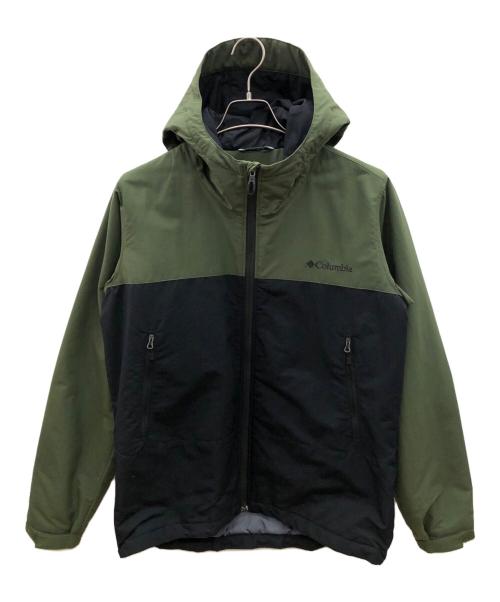 Columbia（コロンビア）Columbia (コロンビア) ラビリンスキャニオンジャケット ブラック×グリーン サイズ:Lの古着・服飾アイテム
