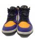 中古・古着 NIKE (ナイキ) AIR JORDAN 1 MID パープル×イエロー サイズ:26cm：12000円