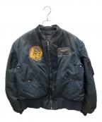 AVIREXアヴィレックス）の古着「B-15Cフライトジャケット」｜ブラック