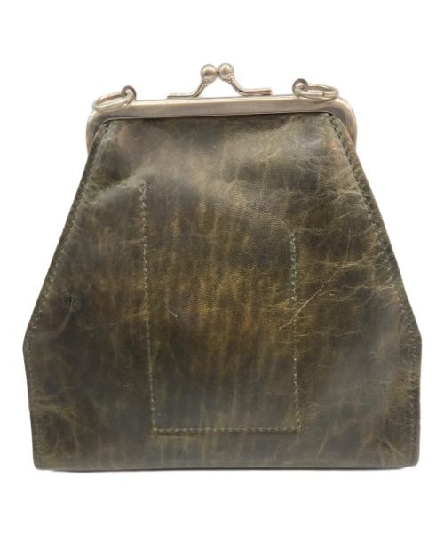 BIGOTRE（ビゴター）BIGOTRE (ビゴター) がま口ハンドバッグ グリーンの古着・服飾アイテム