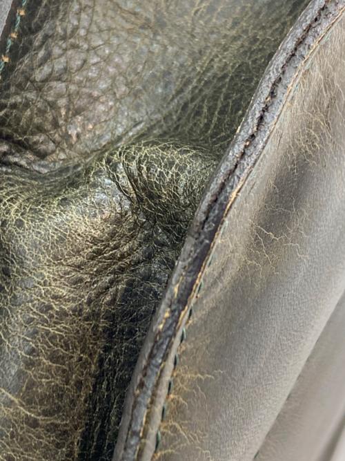 BIGOTRE（ビゴター）BIGOTRE (ビゴター) がま口ハンドバッグ グリーンの古着・服飾アイテム