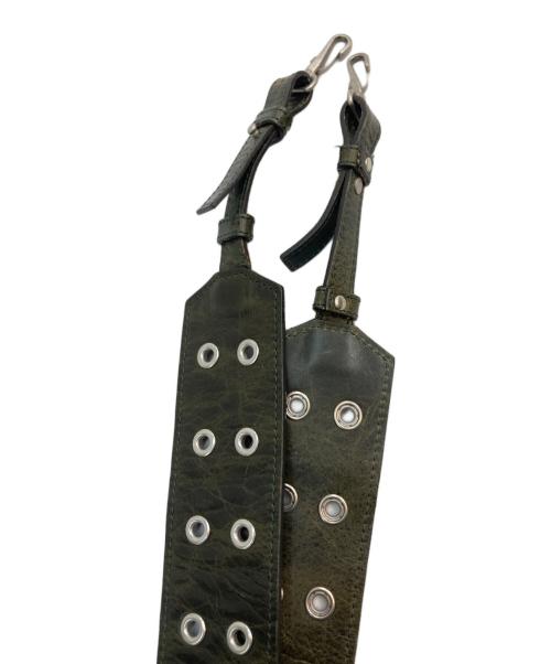 BIGOTRE（ビゴター）BIGOTRE (ビゴター) がま口ハンドバッグ グリーンの古着・服飾アイテム