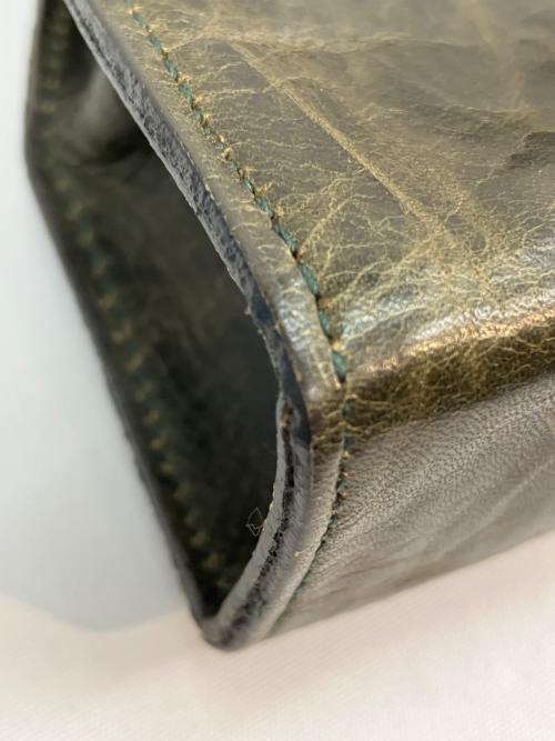 BIGOTRE（ビゴター）BIGOTRE (ビゴター) がま口ハンドバッグ グリーンの古着・服飾アイテム