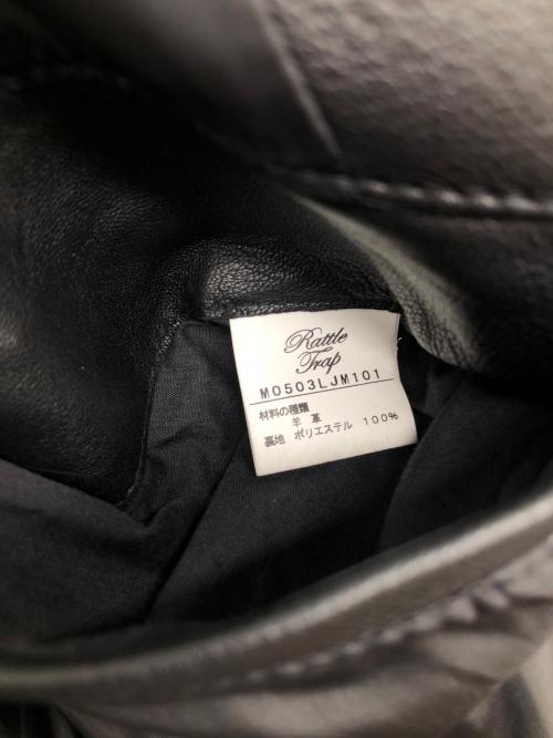 RATTLE TRAP（ラトルトラップ）RATTLE TRAP (ラトルトラップ) レザーライダースジャケット ブラック サイズ:Lの古着・服飾アイテム