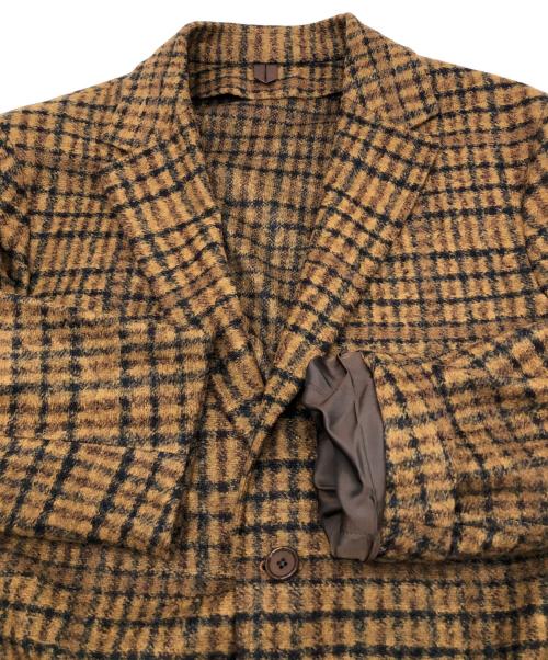 UNITED ARROWS（ユナイテッドアローズ）UNITED ARROWS (ユナイテッドアローズ) テーラードジャケット　2024AWモデル　LANIFICIO ROMA社製ジャージ素材使用 ブラウン サイズ:48の古着・服飾アイテム