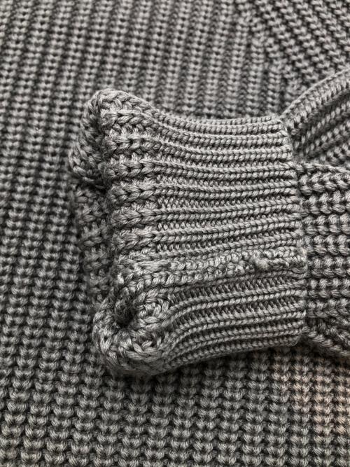 BATONER（バトナ―）BATONER (バトナ―) SIGNATURE クルーネックプルオーバーニット グレー サイズ:1の古着・服飾アイテム