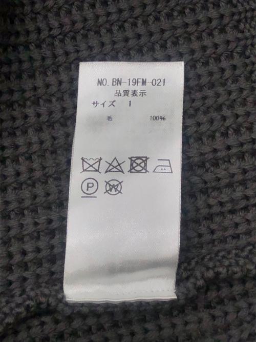 BATONER（バトナ―）BATONER (バトナ―) SIGNATURE クルーネックプルオーバーニット グレー サイズ:1の古着・服飾アイテム