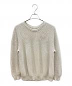 BATONERバトナ―）の古着「SIGNATUREクルーネックニット」｜アイボリー