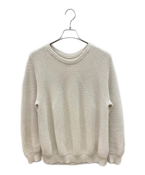BATONER（バトナ―）BATONER (バトナ―) SIGNATUREクルーネックニット アイボリー サイズ:1の古着・服飾アイテム