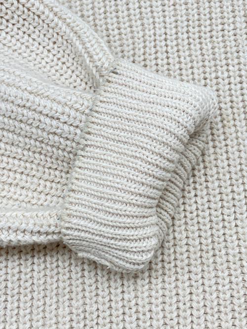 BATONER（バトナ―）BATONER (バトナ―) SIGNATUREクルーネックニット アイボリー サイズ:1の古着・服飾アイテム