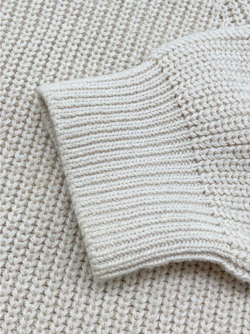 BATONER（バトナ―）BATONER (バトナ―) SIGNATUREクルーネックニット アイボリー サイズ:1の古着・服飾アイテム