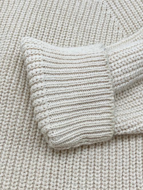 BATONER（バトナ―）BATONER (バトナ―) SIGNATUREクルーネックニット アイボリー サイズ:1の古着・服飾アイテム
