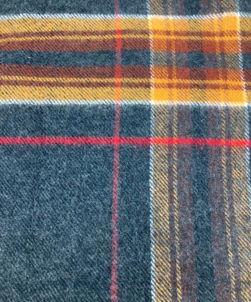 JOHNSTONS OF ELGIN（ジョンストンズ オブ エルガン）JOHNSTONS OF ELGIN (ジョンストンズ オブ エルガン) カシミヤ混マフラー ブラック×キャメルの古着・服飾アイテム