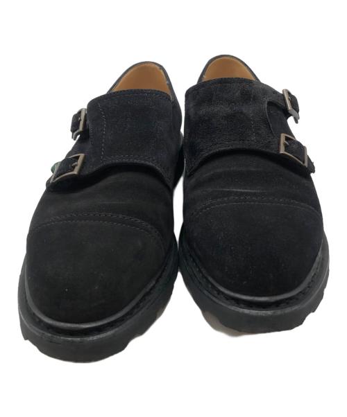 PARABOOT（パラブーツ）PARABOOT (パラブーツ) ダブルモンクストラップシューズ ブラック サイズ:25.5（71/2）の古着・服飾アイテム