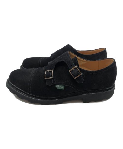 PARABOOT（パラブーツ）PARABOOT (パラブーツ) ダブルモンクストラップシューズ ブラック サイズ:25.5（71/2）の古着・服飾アイテム