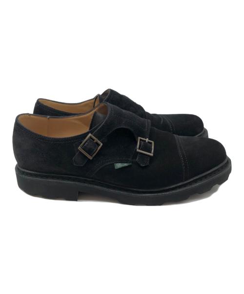 PARABOOT（パラブーツ）PARABOOT (パラブーツ) ダブルモンクストラップシューズ ブラック サイズ:25.5（71/2）の古着・服飾アイテム