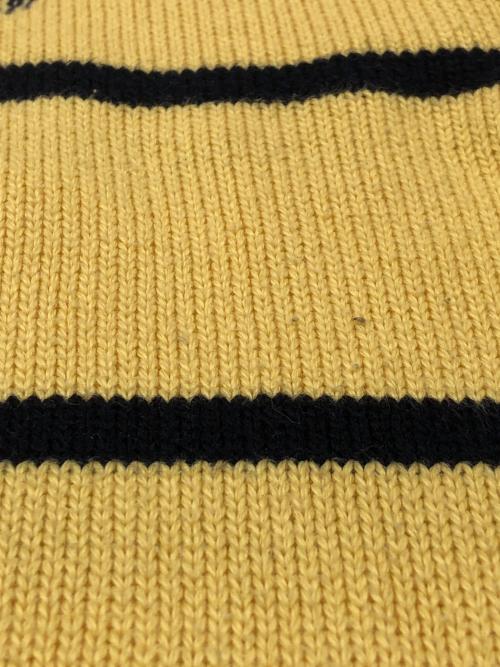 POLO RALPH LAUREN（ポロ・ラルフローレン）POLO RALPH LAUREN (ポロ・ラルフローレン) 00sハーフジップボーダーニット　古着 イエロー×ブラック サイズ:Ｓの古着・服飾アイテム