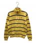 POLO RALPH LAUREN（ポロ・ラルフローレン）の古着「00sハーフジップボーダーニット　古着」｜イエロー×ブラック