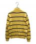 POLO RALPH LAUREN (ポロ・ラルフローレン) 00sハーフジップボーダーニット　古着 イエロー×ブラック サイズ:Ｓ：7000円