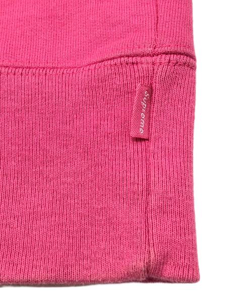 SUPREME（シュプリーム）SUPREME (シュプリーム) 裏起毛スウェット　Zig Zag Stitch Panel Crewneck ピンク×ライトグレー サイズ:Lの古着・服飾アイテム