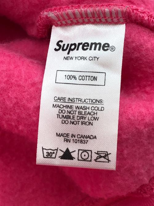 SUPREME（シュプリーム）SUPREME (シュプリーム) 裏起毛スウェット　Zig Zag Stitch Panel Crewneck ピンク×ライトグレー サイズ:Lの古着・服飾アイテム