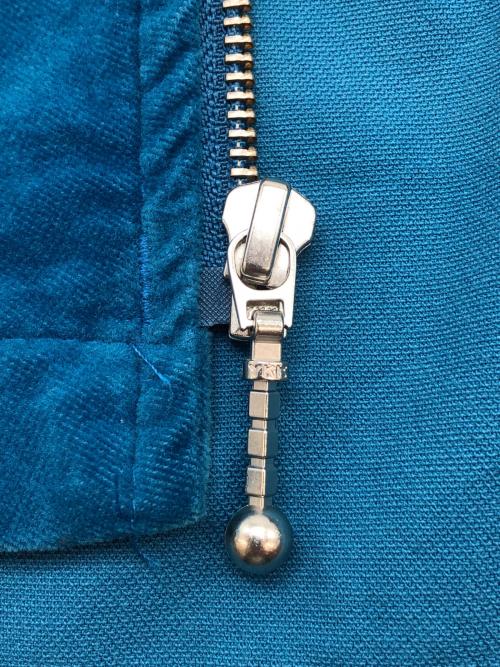 SUPREME（シュプリーム）SUPREME (シュプリーム) VELVET ZIP-UP OVERSHIRT　ベロア ライトブルー サイズ:Mの古着・服飾アイテム