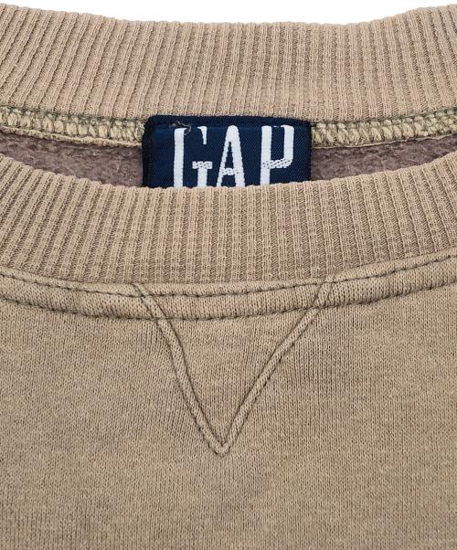 OLD GAP（オールドギャップ）OLD GAP (オールドギャップ) 90s前Vロゴ刺繍スウェット　古着 ベージュ サイズ:Lの古着・服飾アイテム