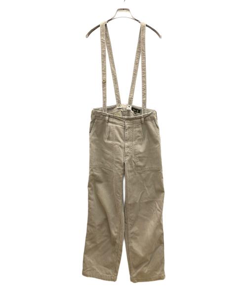 DRAWER（ドゥロワー）DRAWER (ドゥロワー) サスペンダー付パンツ ベージュ サイズ:34の古着・服飾アイテム