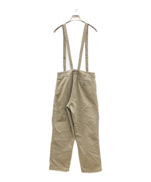 DRAWER（ドゥロワー）DRAWER (ドゥロワー) サスペンダー付パンツ ベージュ サイズ:34の古着・服飾アイテム