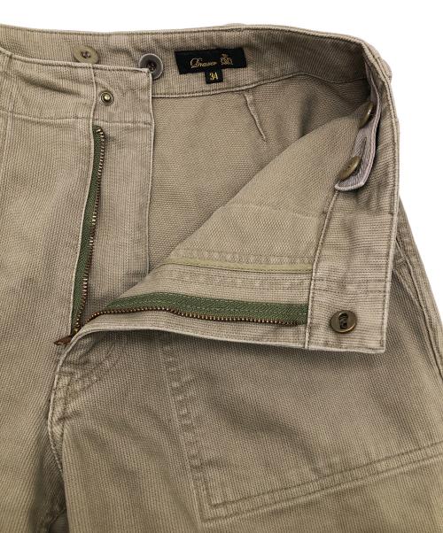 DRAWER（ドゥロワー）DRAWER (ドゥロワー) サスペンダー付パンツ ベージュ サイズ:34の古着・服飾アイテム