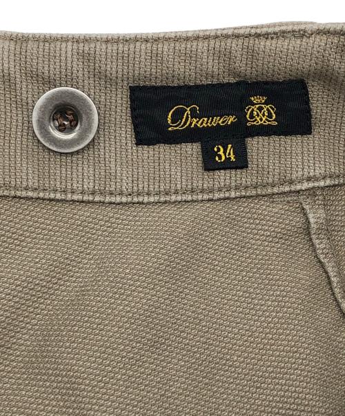 DRAWER（ドゥロワー）DRAWER (ドゥロワー) サスペンダー付パンツ ベージュ サイズ:34の古着・服飾アイテム