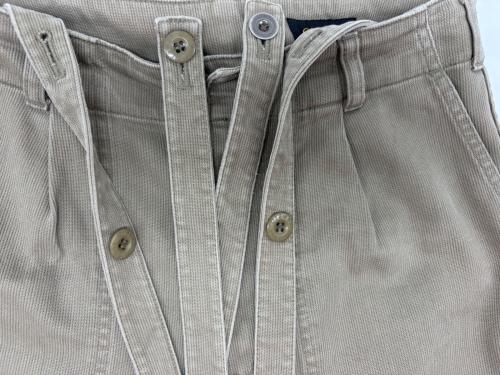 DRAWER（ドゥロワー）DRAWER (ドゥロワー) サスペンダー付パンツ ベージュ サイズ:34の古着・服飾アイテム