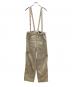 DRAWER（ドゥロワー）の古着「サスペンダー付パンツ」｜ベージュ