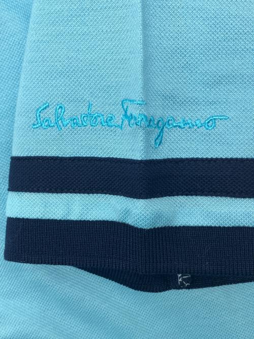 Salvatore Ferragamo（サルヴァトーレ フェラガモ）Salvatore Ferragamo (サルヴァトーレ フェラガモ) ポロシャツ スカイブルー サイズ:Ｓの古着・服飾アイテム