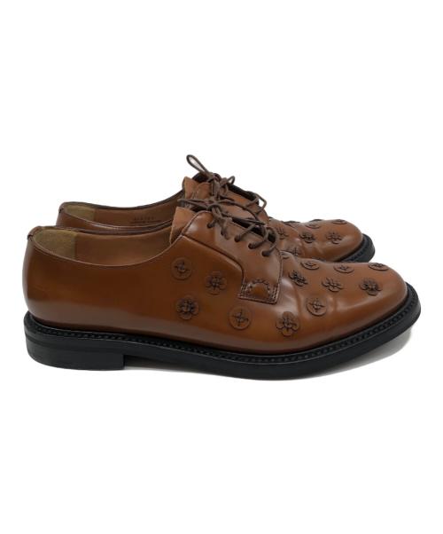 CHURCH'S（チャーチ）CHURCH'S (チャーチ) フラワーパッチワークレースアップシューズ ブラウン サイズ:25cmの古着・服飾アイテム