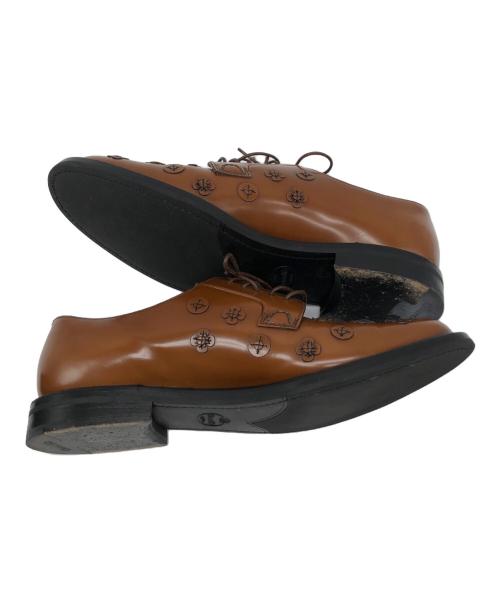 CHURCH'S（チャーチ）CHURCH'S (チャーチ) フラワーパッチワークレースアップシューズ ブラウン サイズ:25cmの古着・服飾アイテム