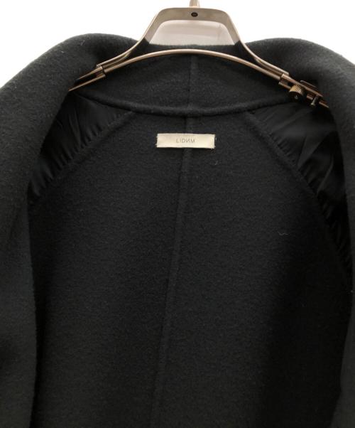 LIDnM（リドム）LIDnM (リドム) ショールカラーケープコート ダークグレー サイズ:Sの古着・服飾アイテム