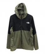 THE NORTH FACEザ ノース フェイス）の古着「エニータイムウィンドフーディ」｜カーキ×ブラック