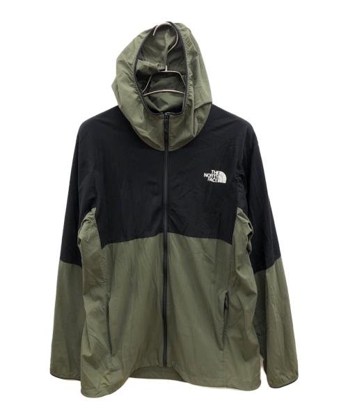 THE NORTH FACE（ザ ノース フェイス）THE NORTH FACE (ザ ノース フェイス) エニータイムウィンドフーディ カーキ×ブラック サイズ:Mの古着・服飾アイテム