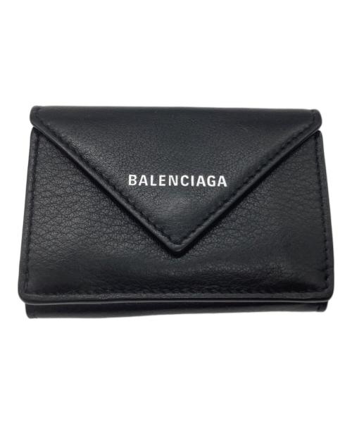 BALENCIAGA（バレンシアガ）BALENCIAGA (バレンシアガ) 3つ折り財布 ブラックの古着・服飾アイテム
