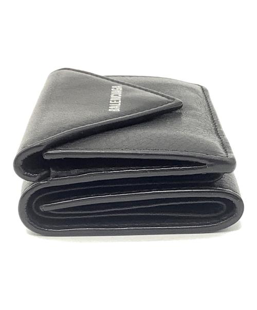 BALENCIAGA（バレンシアガ）BALENCIAGA (バレンシアガ) 3つ折り財布 ブラックの古着・服飾アイテム